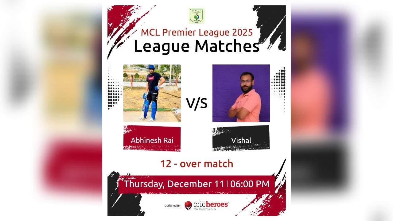 🏏 LIVE | MCL Premier League Day 4: Operation Vijay vs Vigilant Royals & Kingsmen vs Warriors