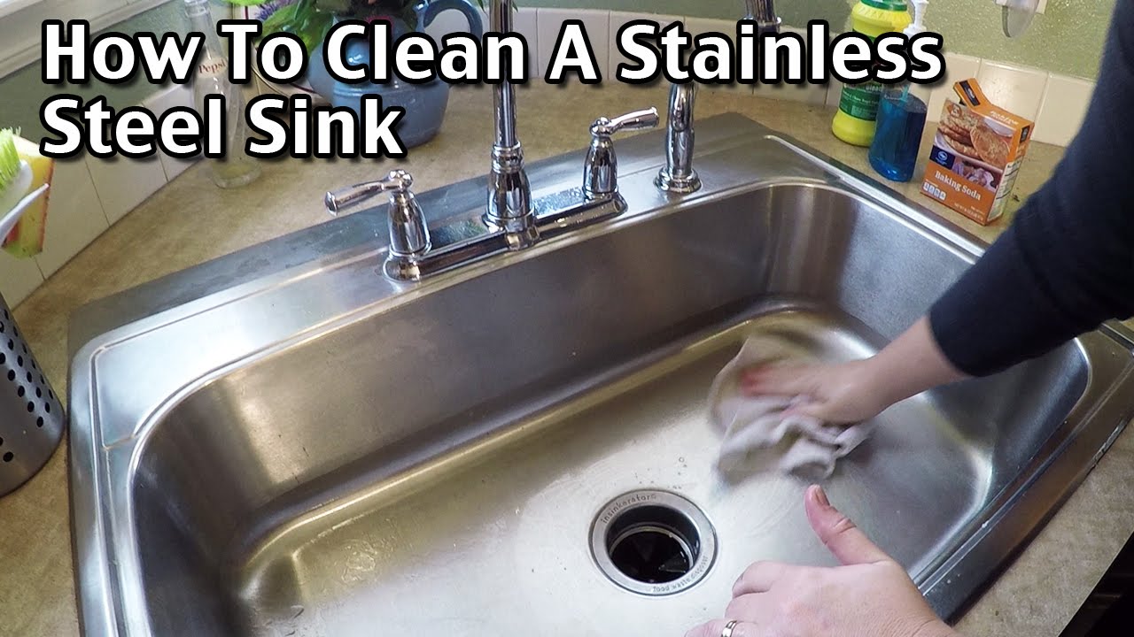 How To Clean A Stainless Steel Sink / Sink cleaning / How to clean your kitchen sink naturally