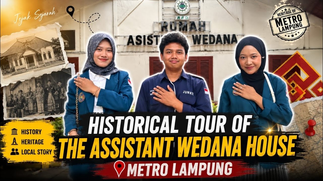 🏛️ HISTORICAL TOUR OF THE ASSISTANT WEDANA HOUSE | Metro, Lampung