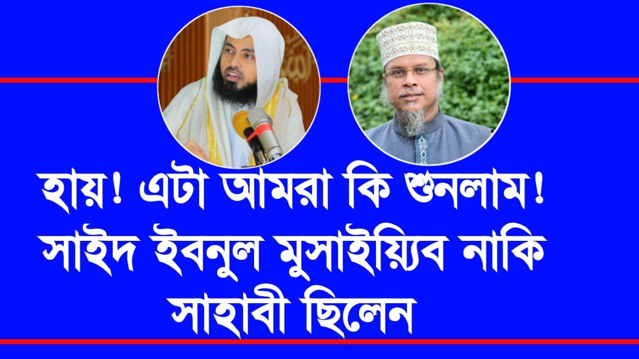 হায়! এটা আমরা কি শুনলাম! সাইদ ইবনুল মুসাইয়্যিব নাকি সাহাবী ছিলেন