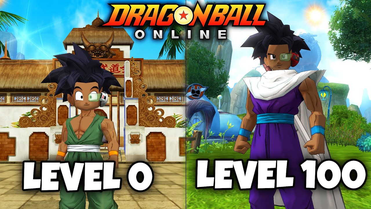 Leveling up in the Dragon Ball MMO you've never heard of