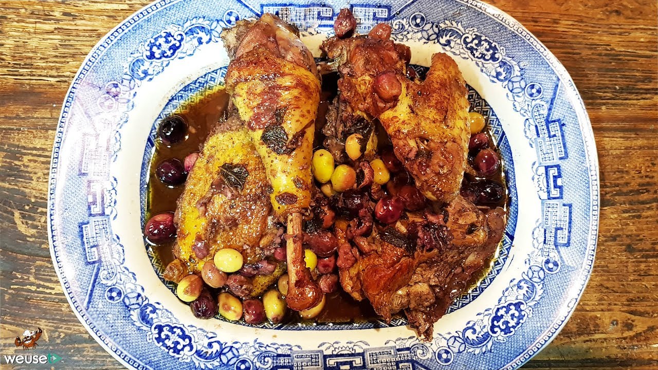 428 - Galletto ruspante livornese con le olive...vibrazioni positive!! (pollo con olive facile)