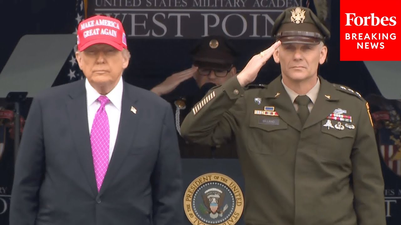 JUST IN: President Trump Takes The Stage At West Point Commencement Ahead Of Delivering Remarks