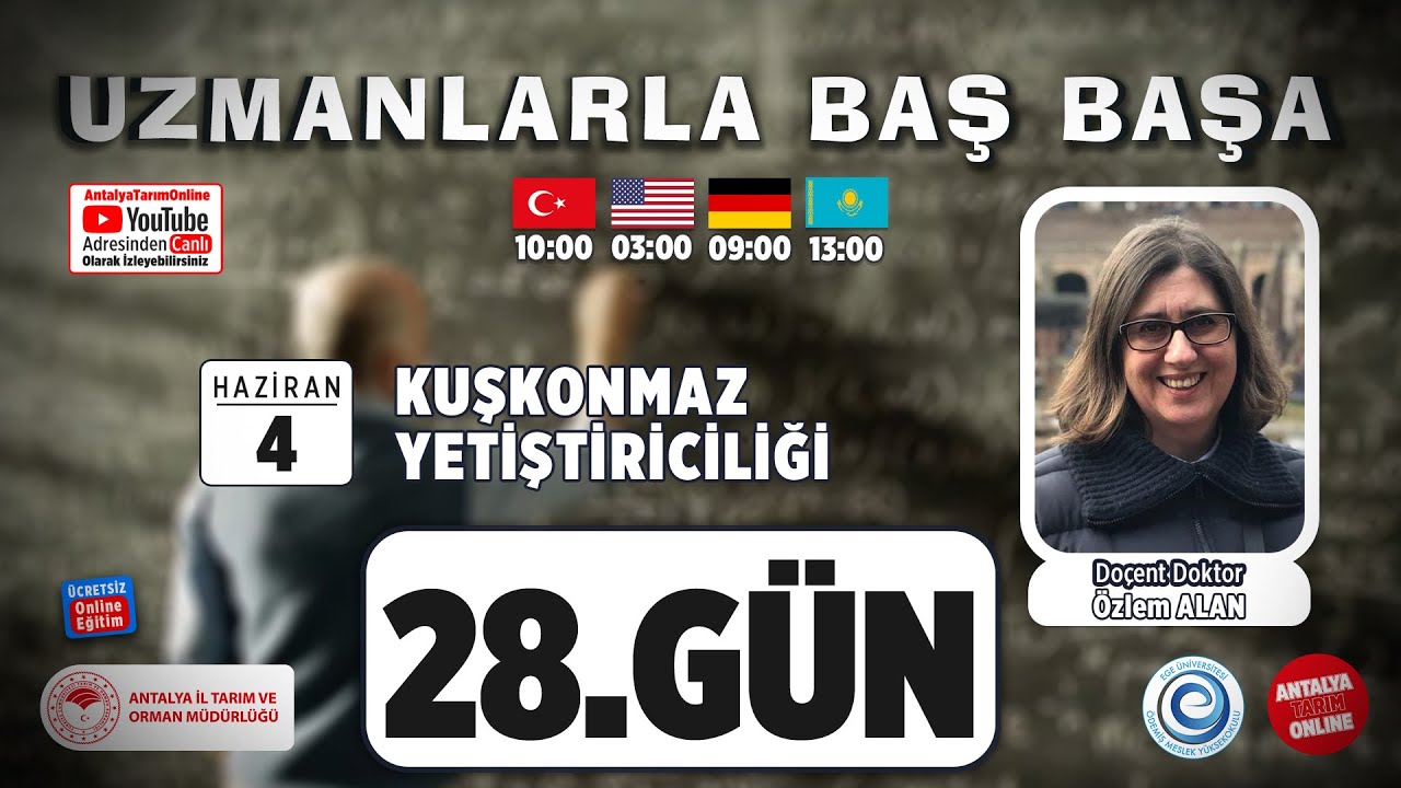Uzmanlarla Baş Başa  28.Bölüm- Kuşkonmaz Yetiştiriciliği