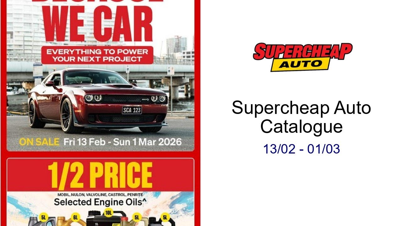 Supercheap Auto Catalogue 13/02 - 01/03