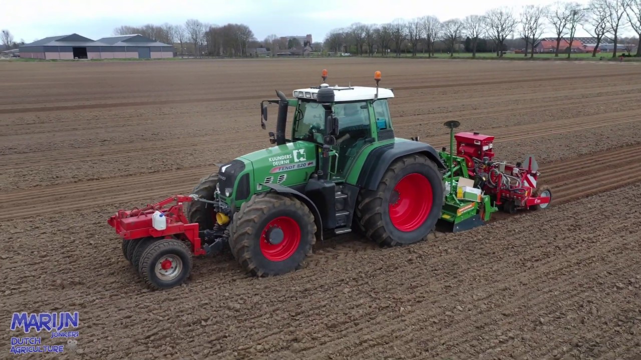 Sowing onions 2020 | Fendt 820 Vario TMS | Uien zaaien | Kuunders Deurne