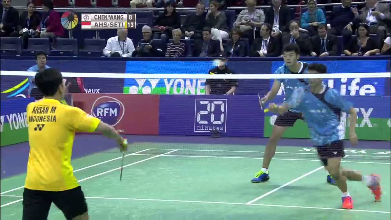 Yonex French Open 2015 | Badminton QF M1-MD | Chen/Wang vs Ahs/Set