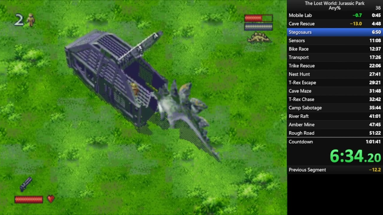 The Lost World Jurassic Park - Any%, time 59:47, speedrun WR