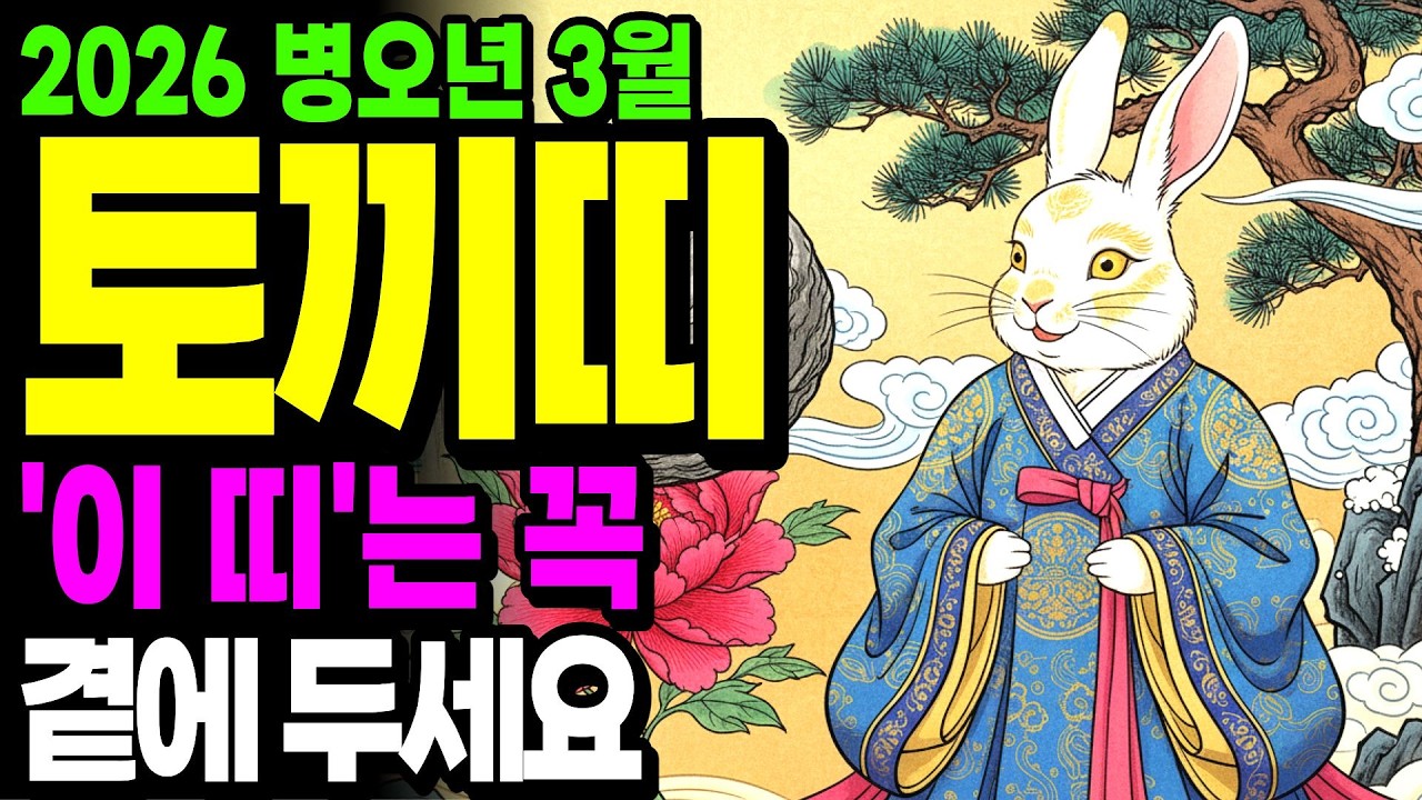 돼지띠 가족을 둔 토끼띠가 3월에 무심코 서류에 도장 찍었다가 평생 모은 재산 다 날리는 이유