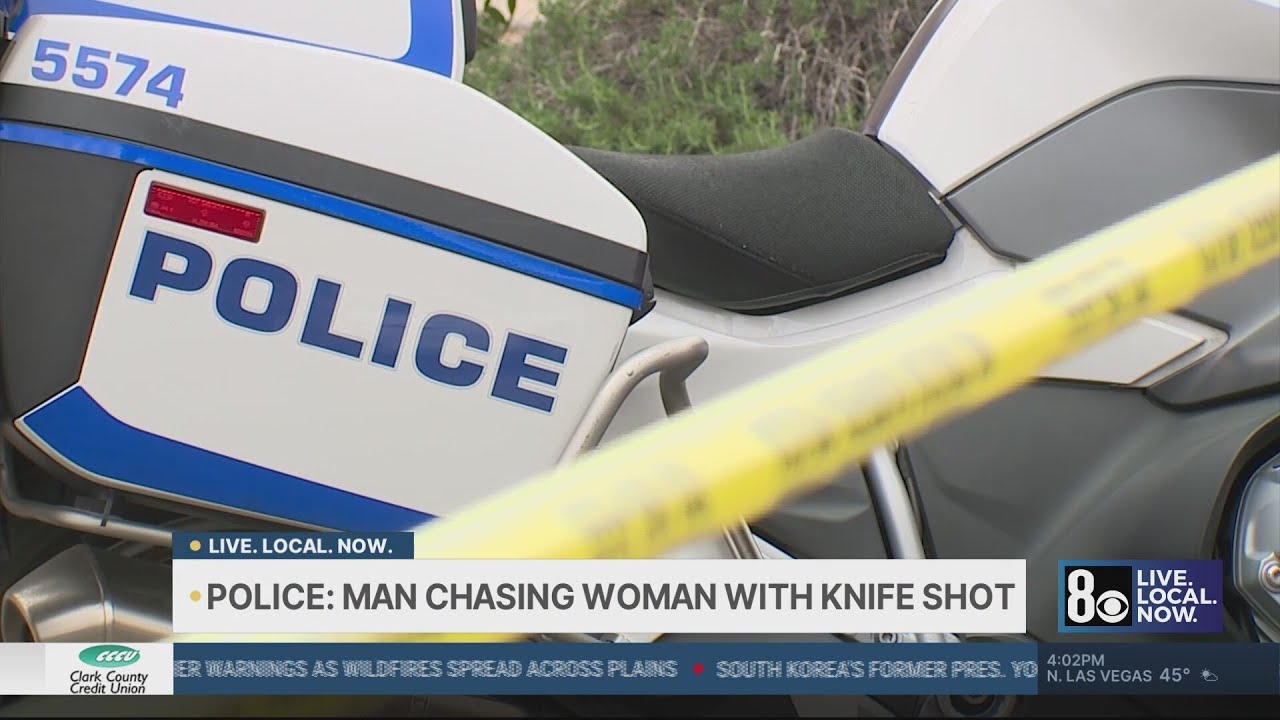 Man shot while chasing woman with knife during domestic disturbance, Henderson police say