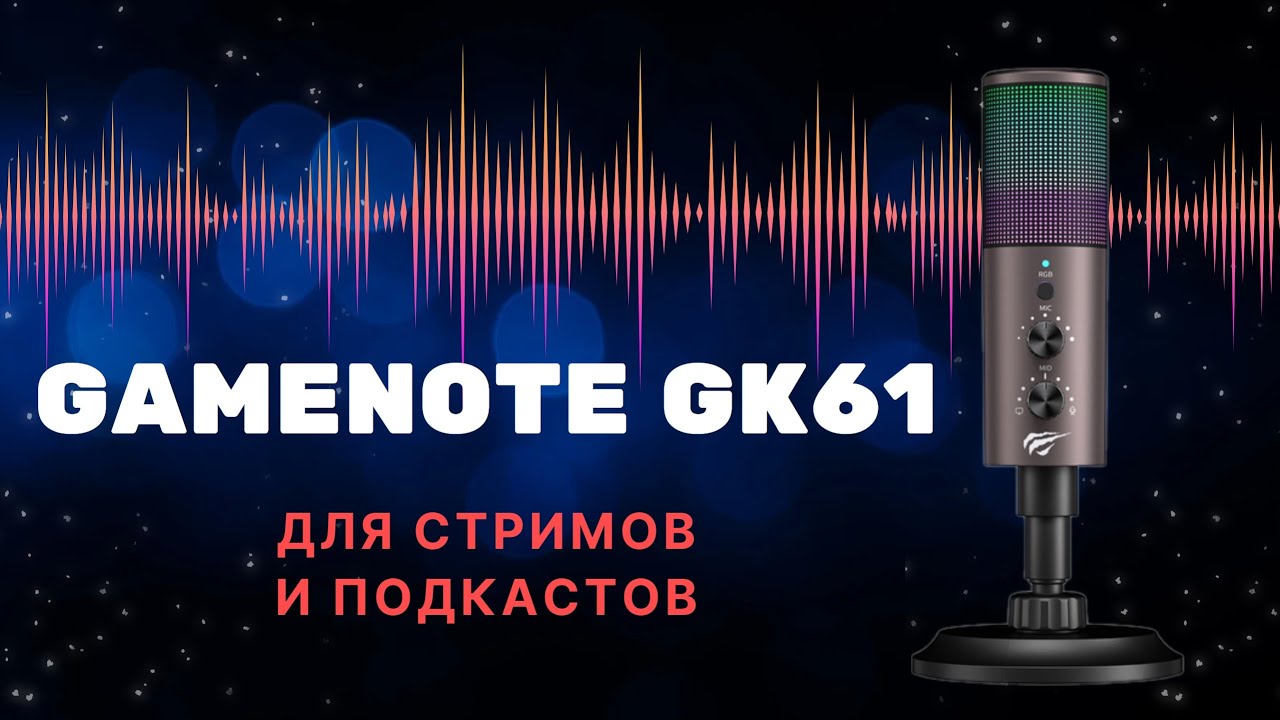 Самый дешевый микрофон для стримов и подкастов - Havit Gamenote GK61