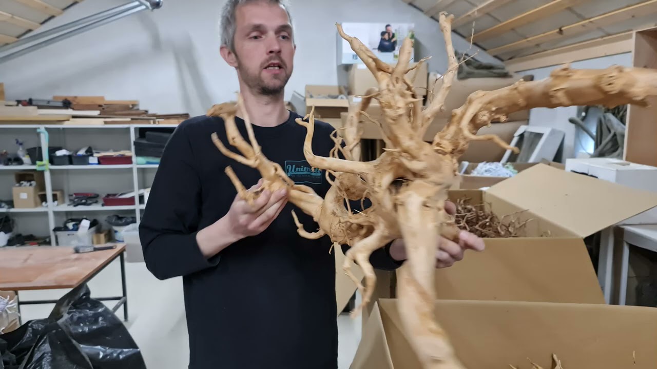 Unboxing af tre paller med sten & rødder!