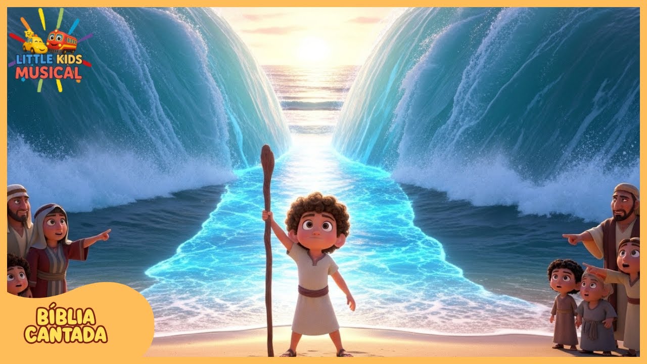 A História de Moisés e o Deus que abriu o Mar | Histórias Bíblicas para Crianças | Música Infantil