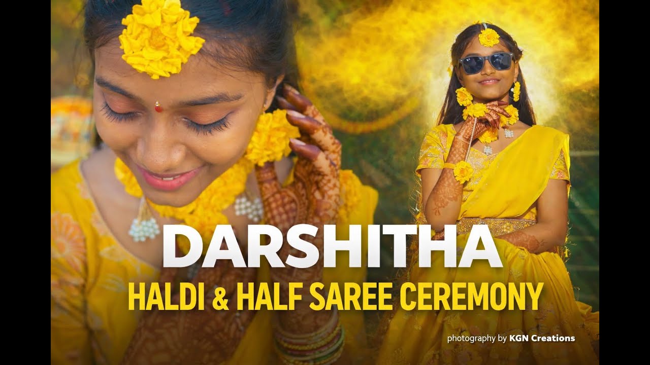 Darshitha Half Saree Ceremony Highlights | Traditional Half Saree Function | KGN Creations
