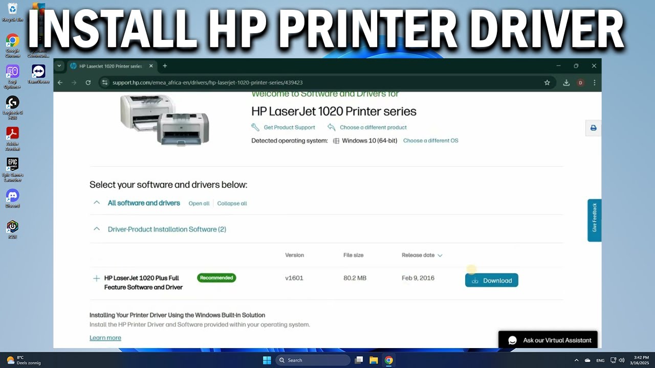 How To Download & Install Any HP Printer Drivers - Easy Fix