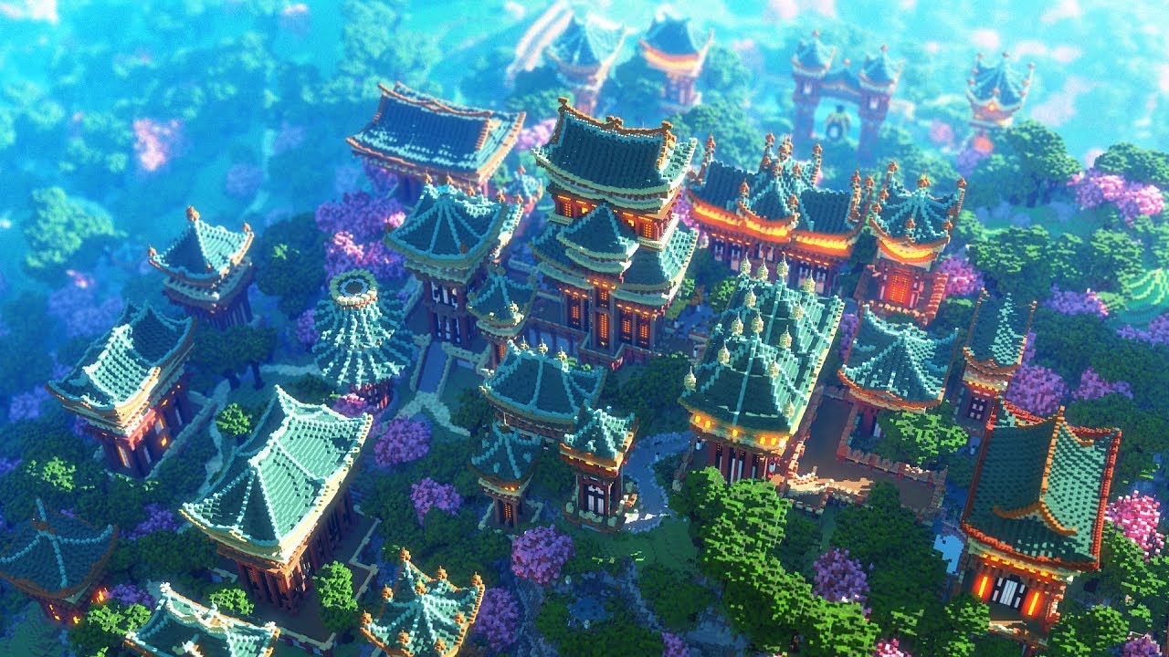 Minecraft Cinematic - XIN TIANTANG: Chinese Utopia City - #Minecraft Map