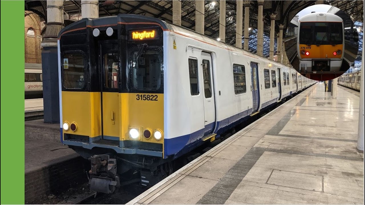 Trains at London Liverpool Street