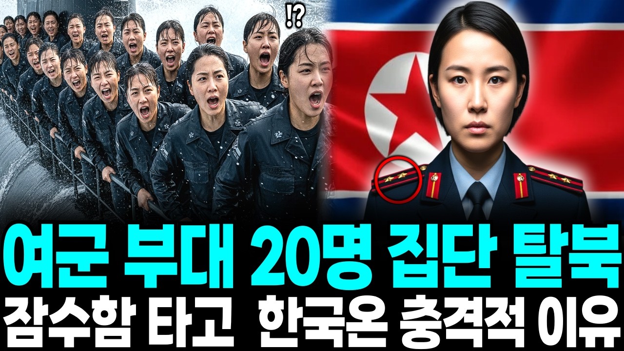 여군 특수부대 20명 집단 탈북 잠수함 타고 한국온 충격적 이유ㅣ탈북스토리