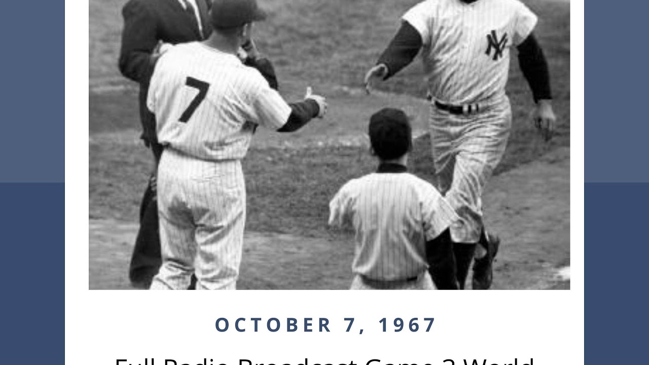 Game 3 1961 World Series Yankees at Reds Radio Broadcast