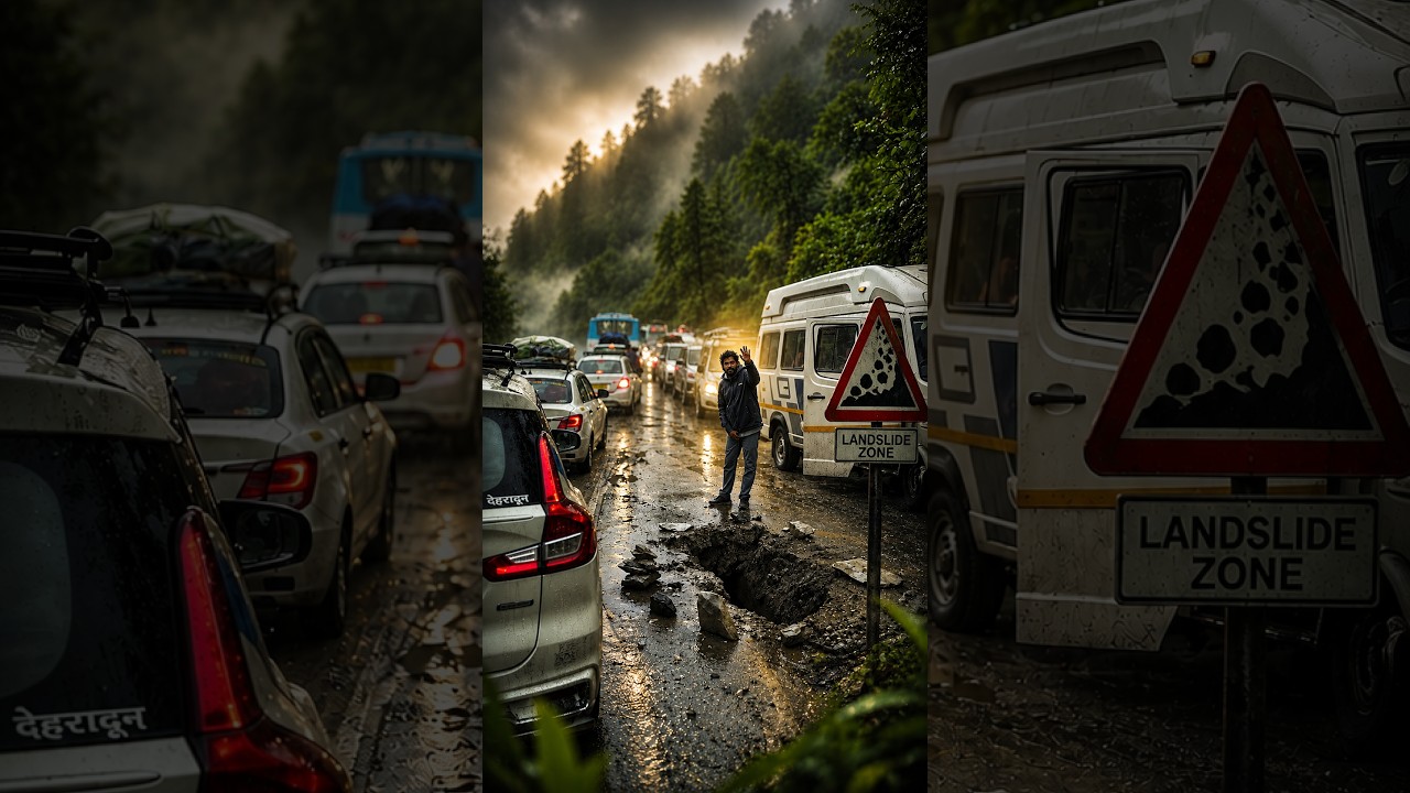 himalayan roads during monsoon😱