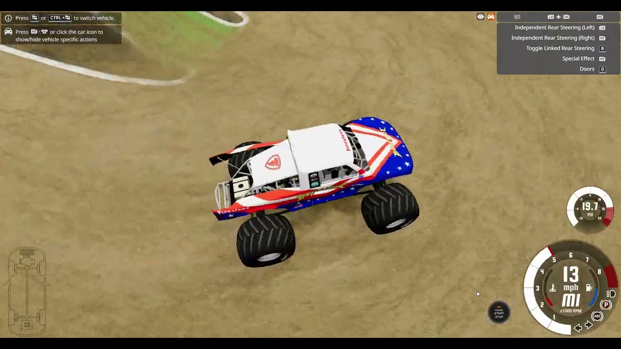 BeamNG drive monster truck madness