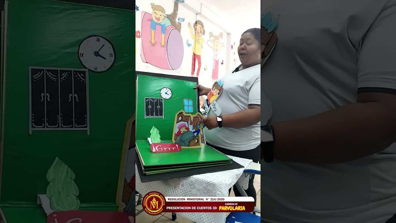 CUENTO-LIBRO 3D DE CAPERUCITA ROJA- Por Estudiantes de Parvularia