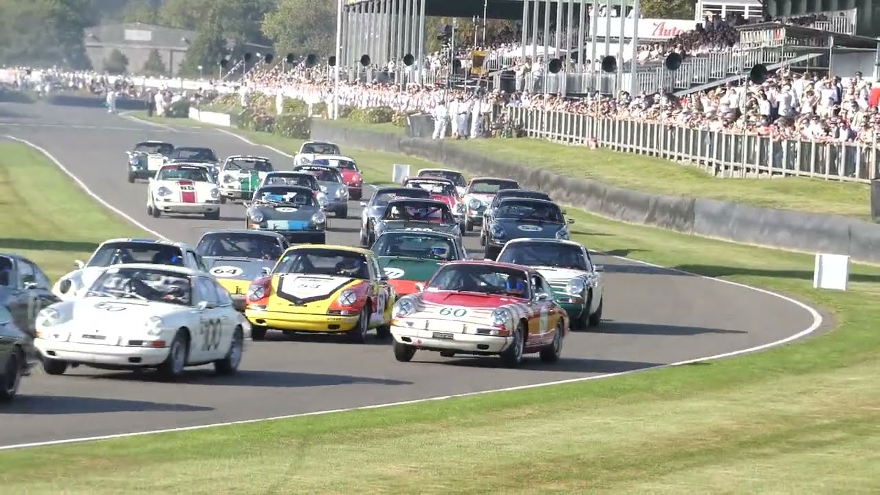 (Crash) Fordwater Trophy Race Part 1 (Porsche 901s & 911s built before 1966) Goodwood