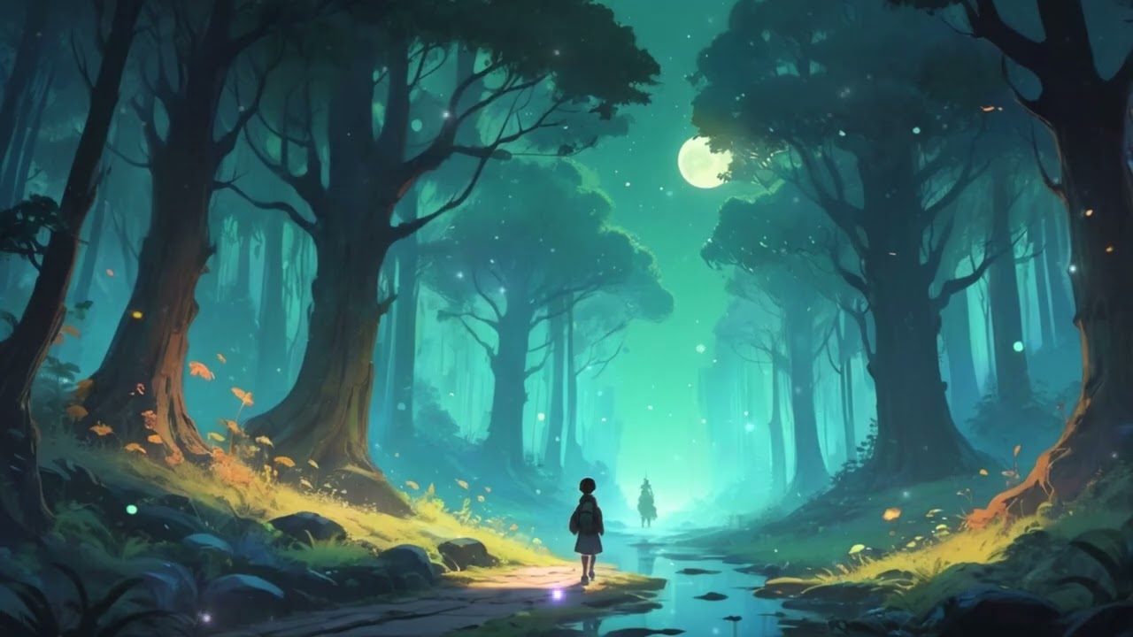 Moonlit Forest Journey 🌙 | Medieval Fantasy Lofi for Study & Relax