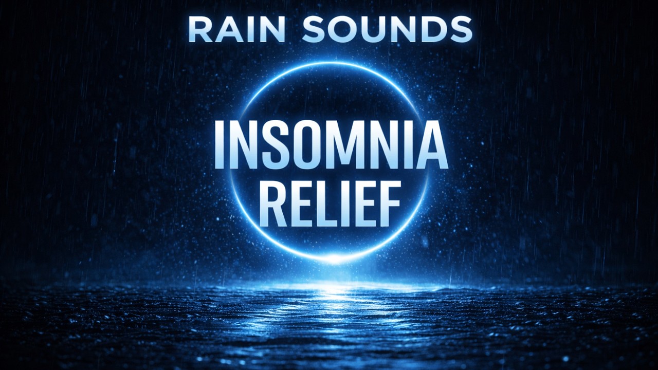 Rain on Car Window for Sleep | Black Screen | 1 Hour Relaxing Rain Sounds