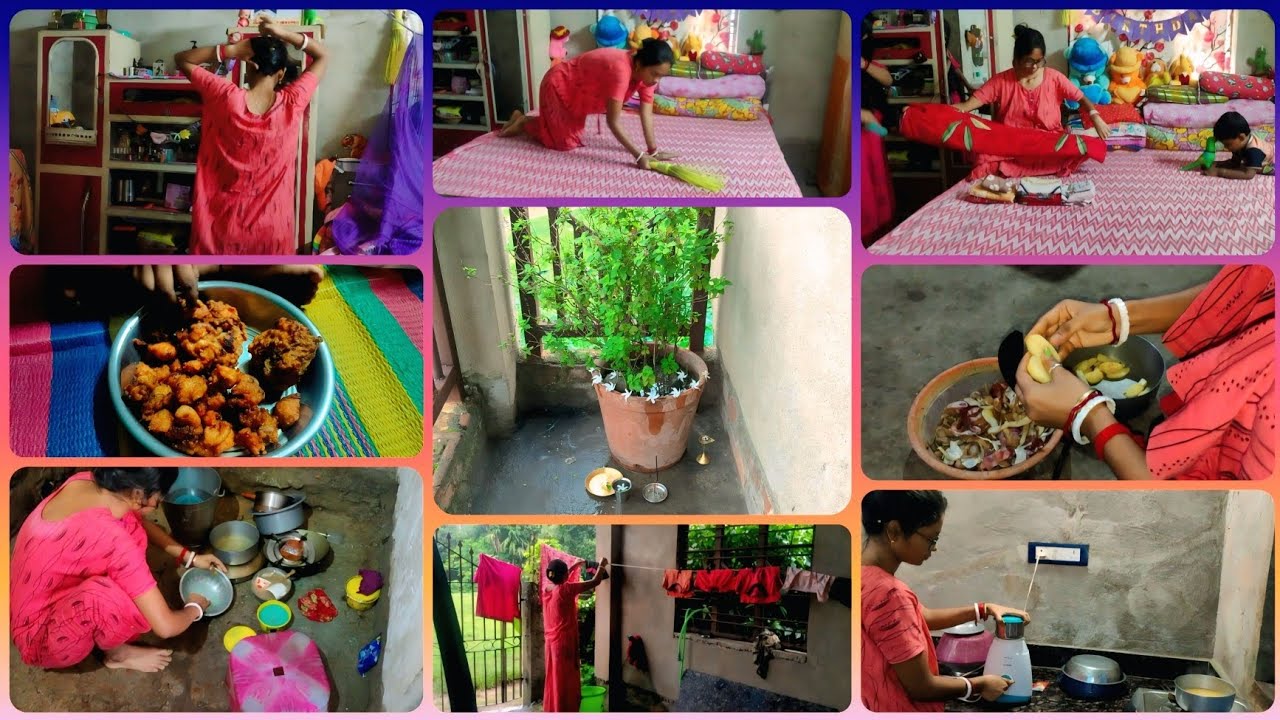 শাশুড়ি বৌমা এভাবেই মিলেমিশে কাজ করি॥ তাই সময়ের মধ্যেই সব কাজ শেষ করতে পারি॥✅💯
