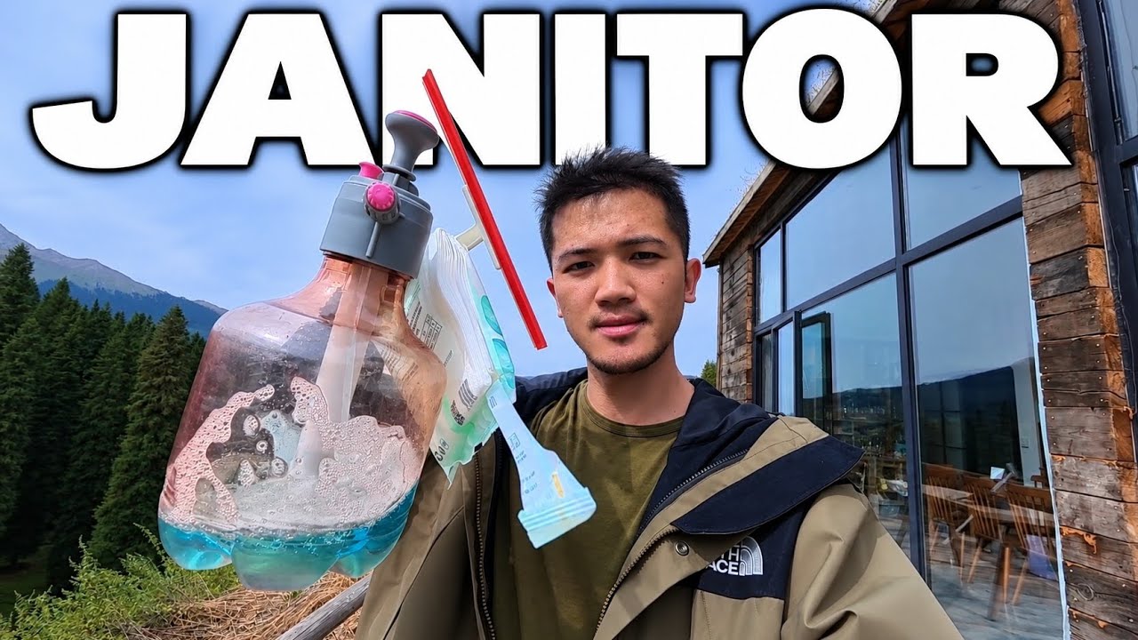 Work as a Janitor Cleaning Windows in the Xinjiang Uyghur Autonomous Region