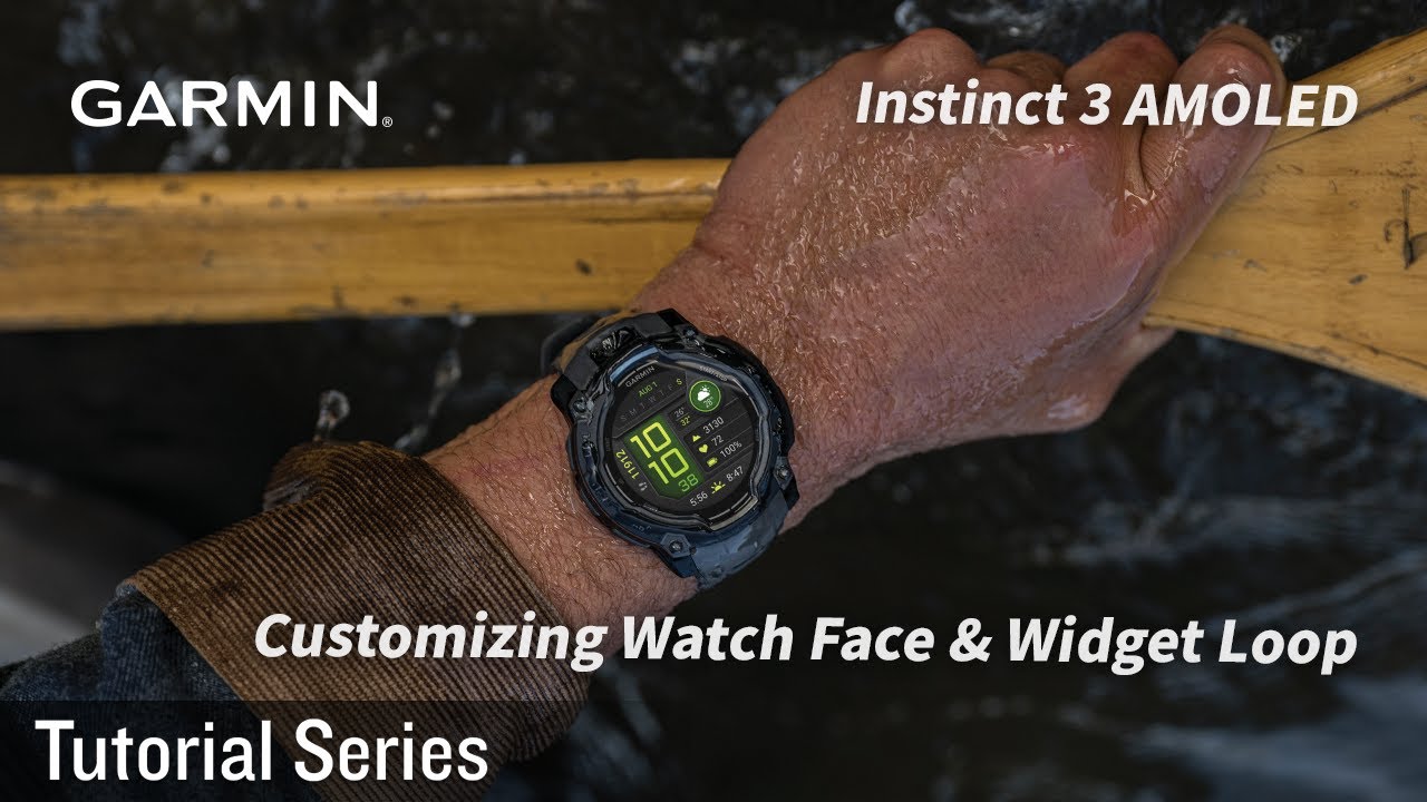 Tutorial - Instinct 3 AMOLED: Customizing the Watch Face Widget Loop