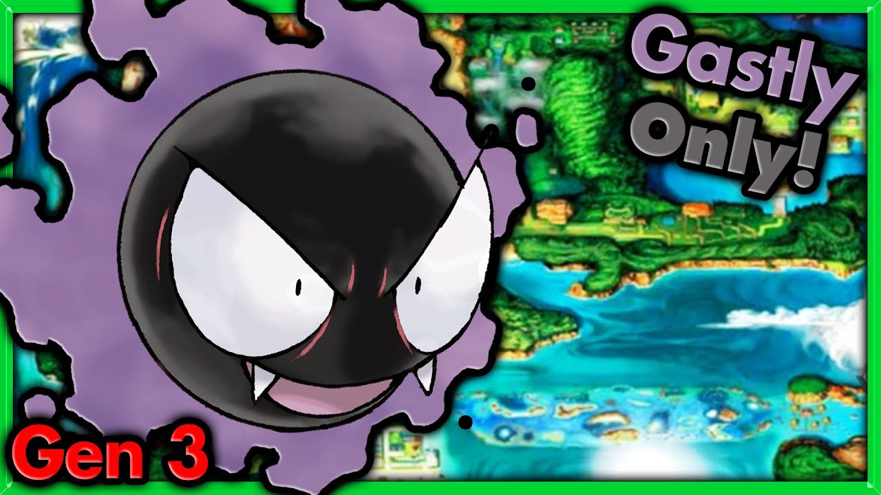 Can I Beat Pokemon Emerald with ONLY Gastly? 🔴 Pokemon Challenges ► NO ITEMS IN BATTLE