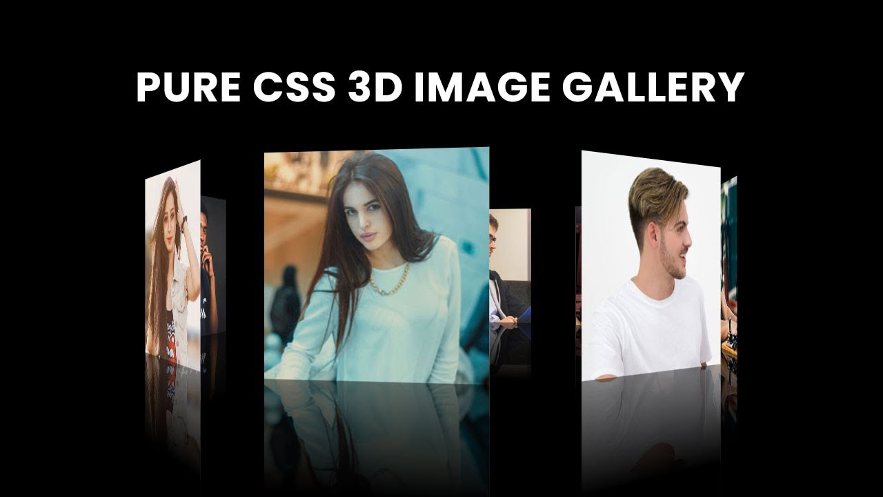 Pure CSS 3D Rotating Image Gallery | CSS 3D Animation Effects