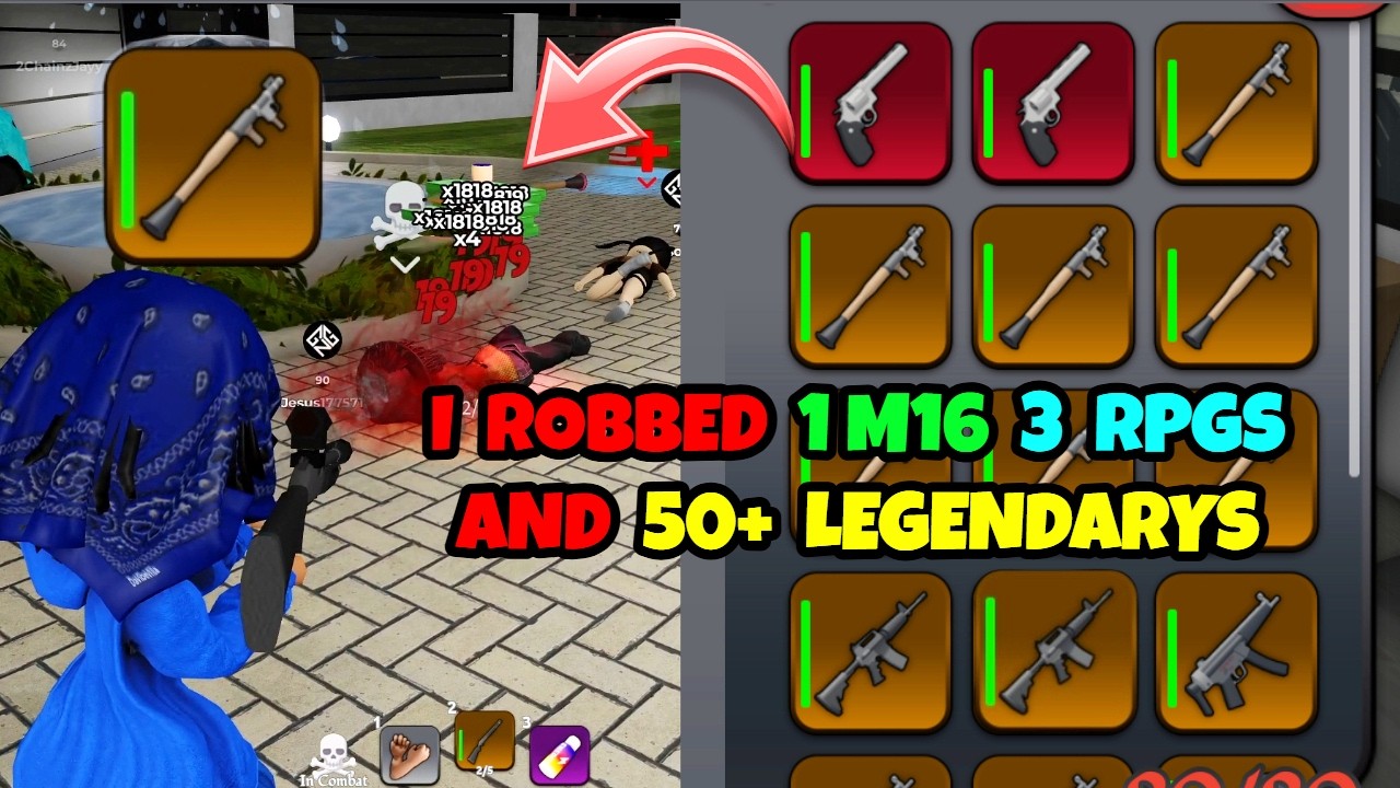 I WENT INSANE AND ROBBED 3 RPGS, 1 M16, AND 50+ LEGENDARY GUNS!