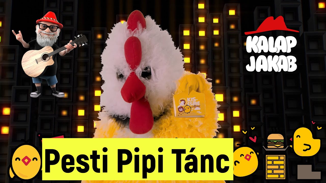 Kalap Jakab - Pesti Pipi Tánc (Rádióba ment a csibe cover) - gyerekdal, animáció