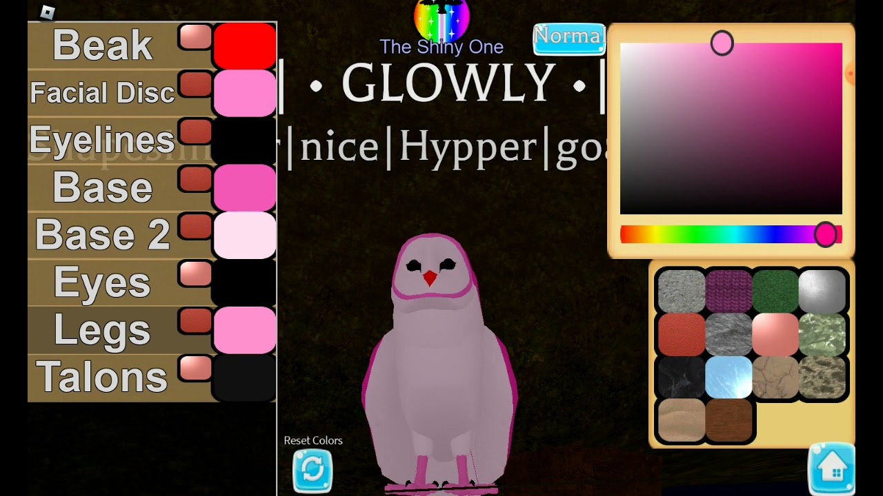Making my owl neon!!(new owl Farm World)