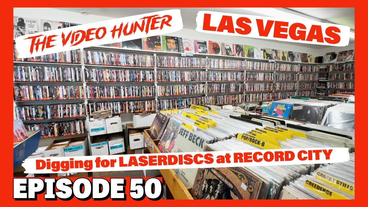 Digging for LASERDISCS at RECORD CITY in LAS VEGAS! | The Video Hunter (Episode 50)
