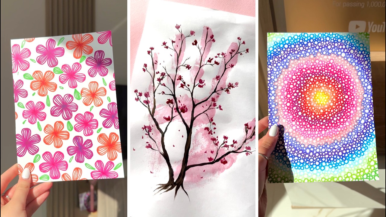 16 EASY ART IDEAS / Painting hacks for BEGINNERS / sketchbook