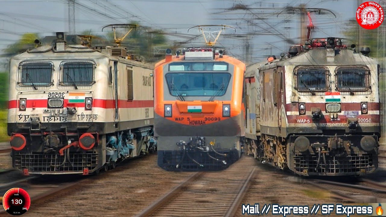 🔥 High Speed Corridor 130 Vs 110 Kmph Action GARBHA + POORVA + HUMSAFAR Express 