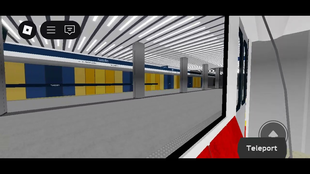 Roblox. WMR. From Imielin to Kabaty. Alstom Metropolis.