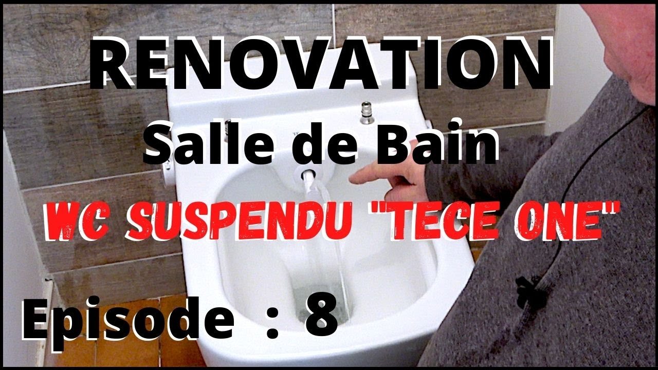 Pose WC suspendu TECE One avec douche