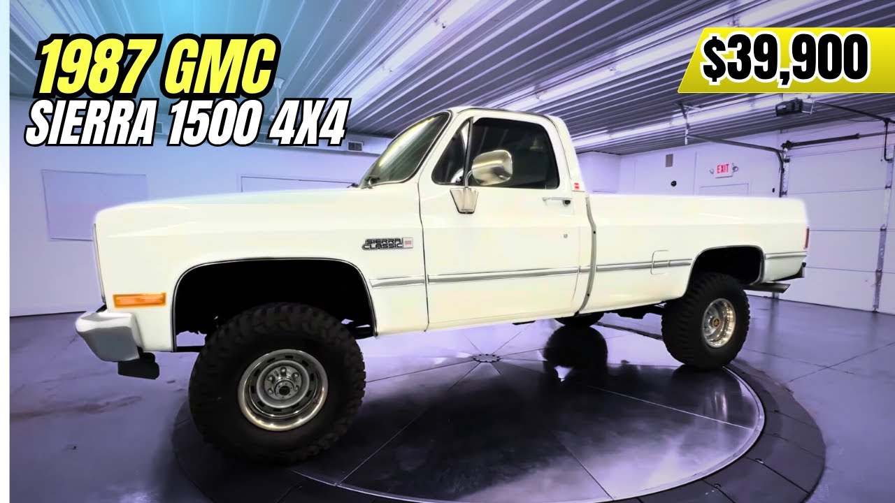 GMC Sierra 1500 4x4 1987 года выпуска | Полностью отреставрированный классический грузовик с ледя...