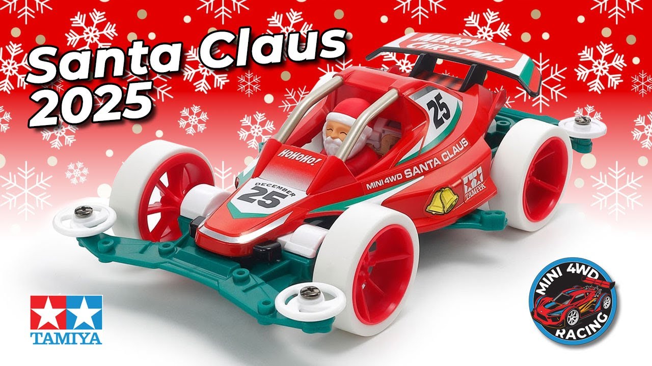 Счастливого Рождества от Tamiya — комплект Santa Claus 2025 Mini 4WD