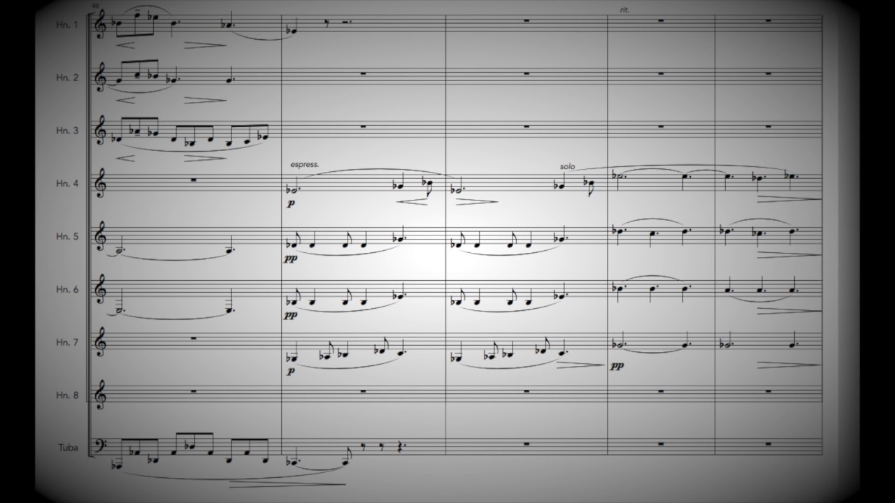 Clair de Lune (Debussy) for Horn Choir!