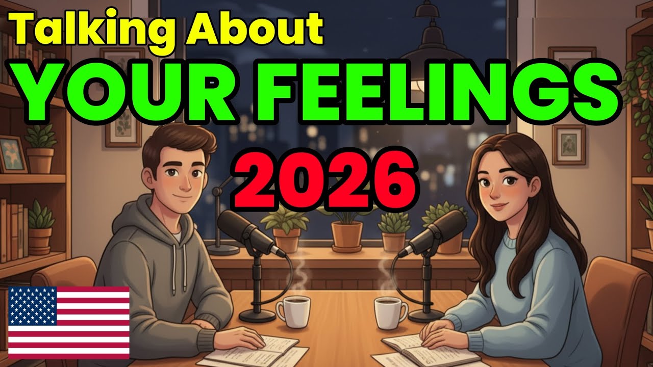 Let’s Talk About Feelings — Easy English Conversation #justtalkeng 