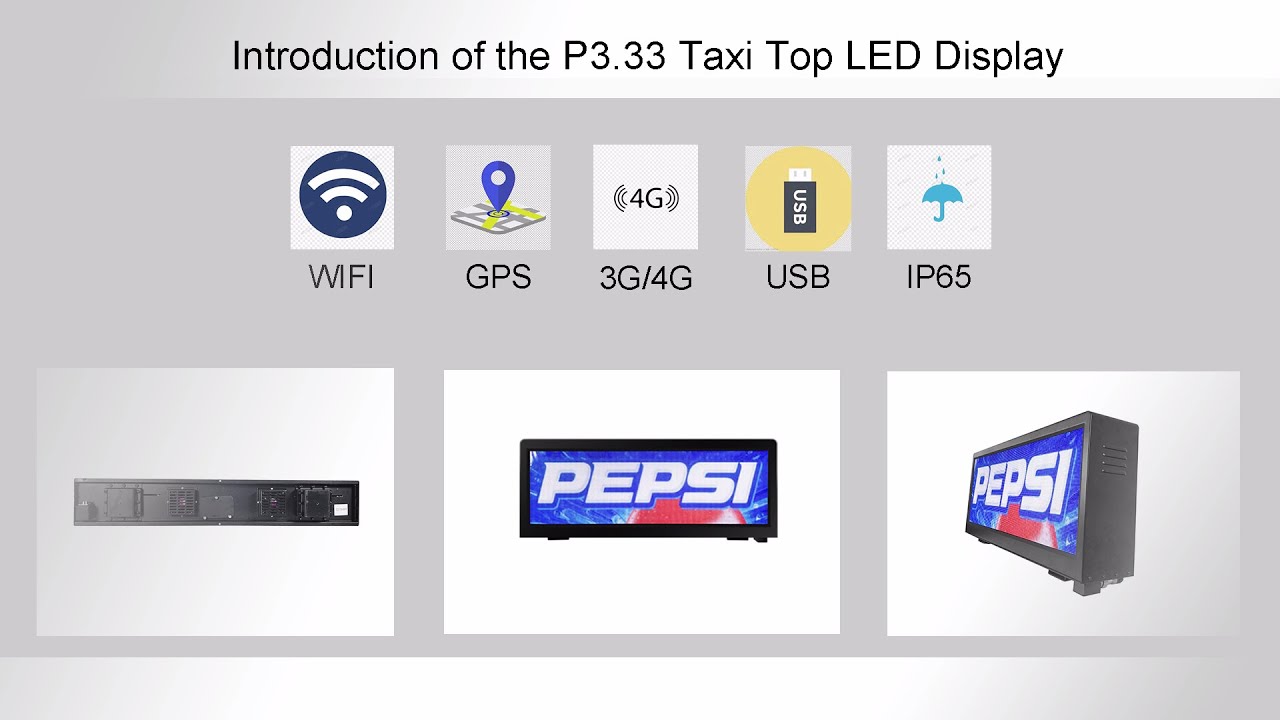 The Introduction of NSE High Brightness & High-Resolution P3.33 Outdoor Taxi Rooftop Screen