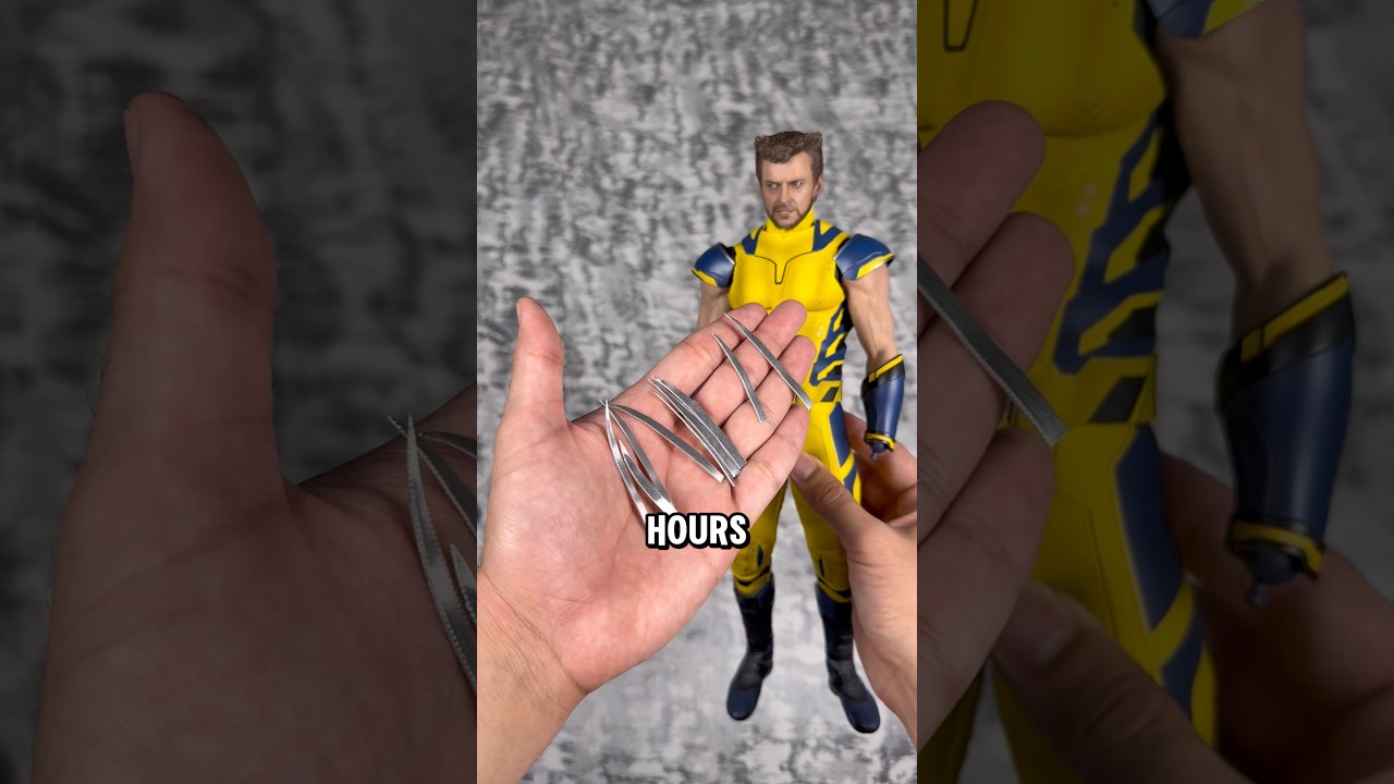 FIXING THE CHEAP PLASTIC WOLVERINE CLAWS 😂