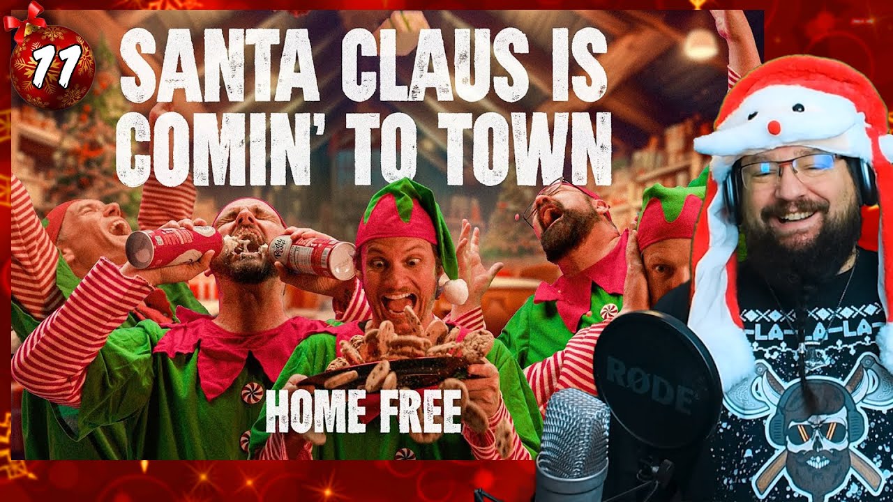 SANTA CLAUS IS COMIN' TO TOWN - Home Free | CHRISTMAS REACTION 11