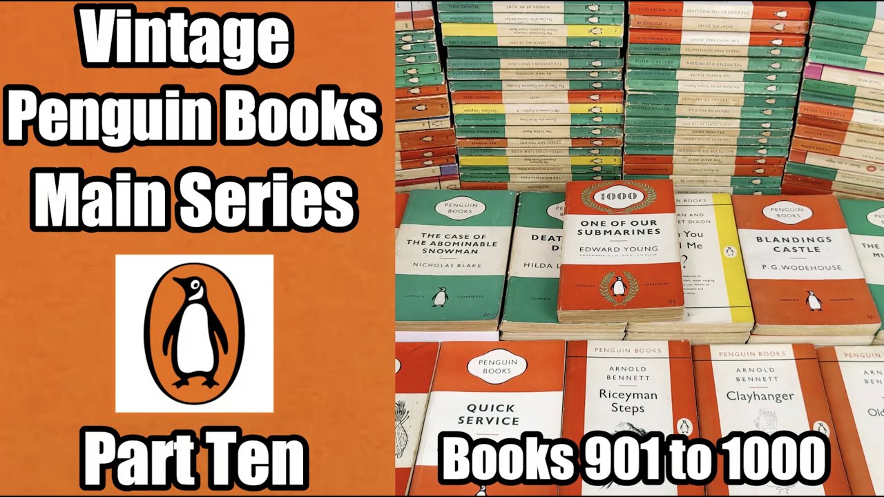 Vintage Penguin Paperbacks - Main Series - 901 to 1000 - Agatha Christie Million George Orwell 1984!